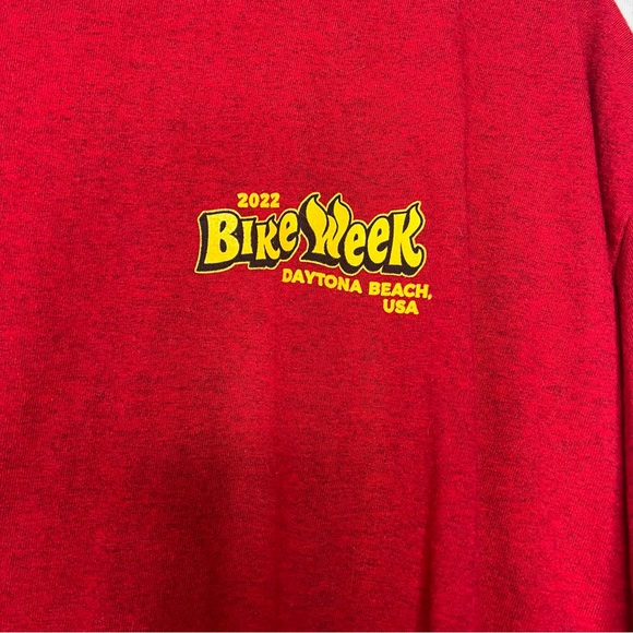 Bike week Daytona beach 2022 eagle red tshirt graphic decal rider motorcycle - Picture 6 of 8